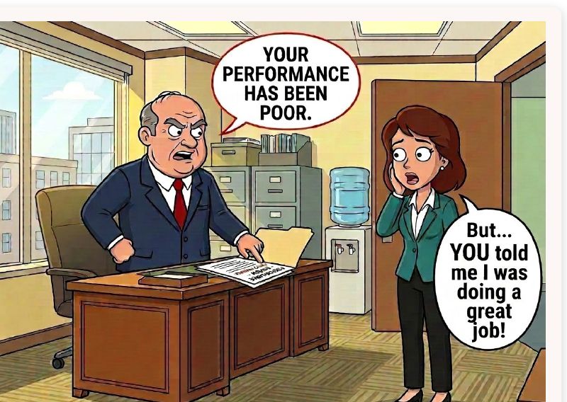Manager criticizing an employee